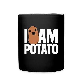I Am Potato - Funny Potato, Food - Full Colour Mug - black - Front