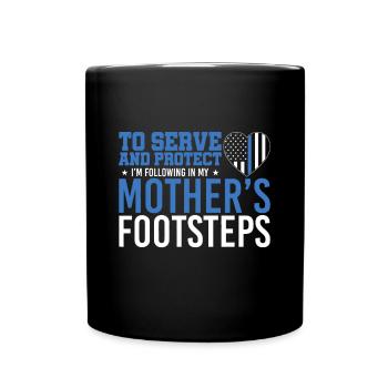 La police desservira et protégera la Ligne bleue - Mug uni - noir - Devant