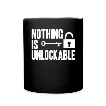 Locksmith Nothing is unlockable Pick Tools - Full Colour Mug - black - Front