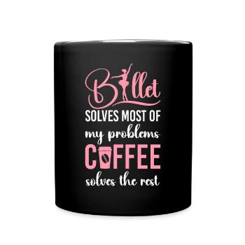 Ballet Dancer Dance Girl Ballerina - Tasse einfarbig - Schwarz - Vorne
