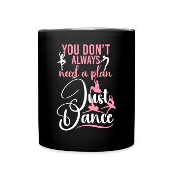 Ballet Dancer Dance Girl Ballerina - Tasse einfarbig - Schwarz - Vorne