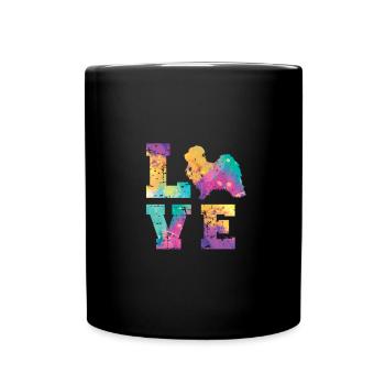 Havanese Love - Tasse einfarbig - Schwarz - Vorne