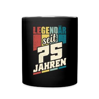 75. Geburtstag Legendär Seit 75 Jahren Legende 75 - Tasse einfarbig - Schwarz - Vorne