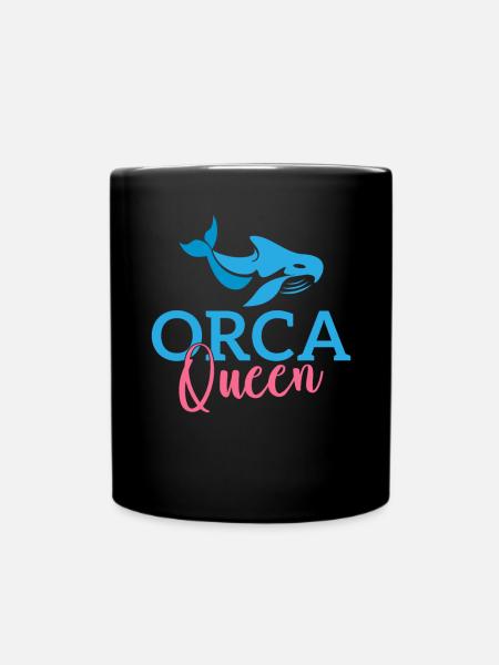 Cadeaux de baleines orques - Mug uni - noir