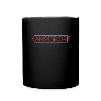 Kampfsport MMA Schriftzug - Tasse einfarbig - Schwarz - Vorne