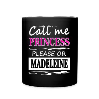 My name is Madeleine I'm Madeleine Gift Idea - Full Colour Mug - black - Front
