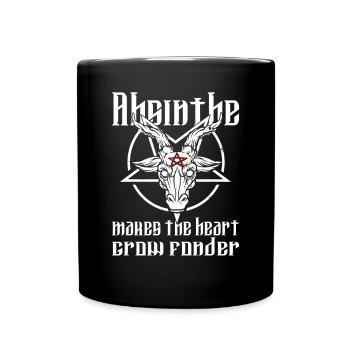 Satan Beelzebub Teufel Gothic Pentagram Mystisch - Tasse einfarbig - Schwarz - Vorne