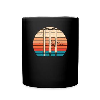 Cricket Stümpfe Vintage - Tasse einfarbig - Schwarz - Vorne