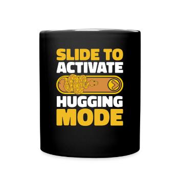 Glisser pour activer le mode câlin Python Banana Ball - Mug uni - noir - Devant