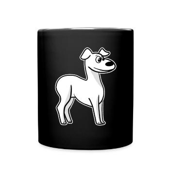 Whippet Dog Race Greyhound Dog Propriétaire - Mug uni - noir - Devant