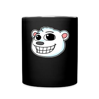 Polar Bear Head - Full Colour Mug - black - Front
