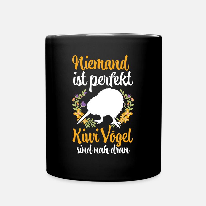 Kiwi Vogel ist nicht perfekt Neuseeland - Tasse einfarbig - Schwarz