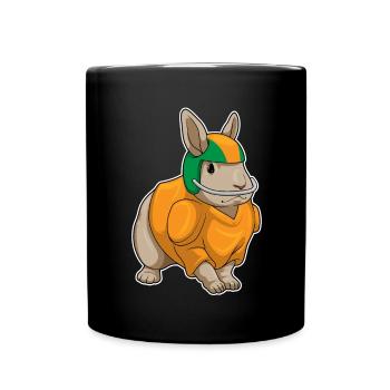 Rabbit American Football Sports - Full Colour Mug - black - Front