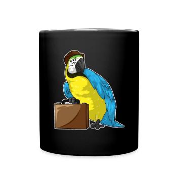 Parrot Entrepreneur Briefcase - Full Colour Mug - black - Front