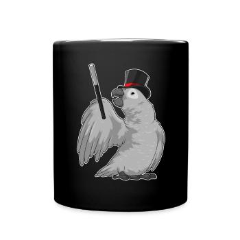 Parrot Wizard Wand - Full Colour Mug - black - Front