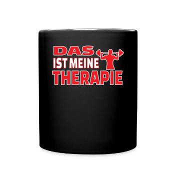 Fitnesszubehör für Sportler - Tasse einfarbig - Schwarz - Vorne
