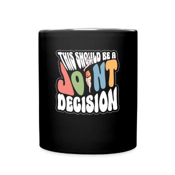 Décision conjointe - Costume hippie - Mug uni - noir - Devant
