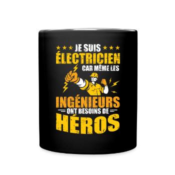 Cadeau mécanicien garage mécano humour voiture - Mug uni - noir - Devant