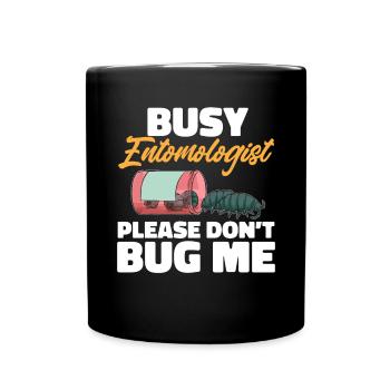 Insect collectors, insects, beetle lovers, entomologists - Full Colour Mug - black - Front