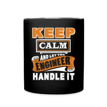 Engineer Let Engineer Handle It - Full Colour Mug - black - Front
