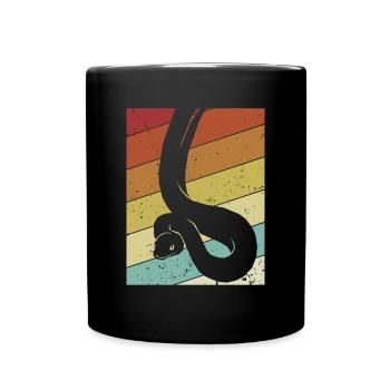 Rétro Scale Creepers Python Snake Banana - Mug uni - noir - Devant