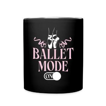 Ballet Dancer Dance Girl Ballerina - Tasse einfarbig - Schwarz - Vorne