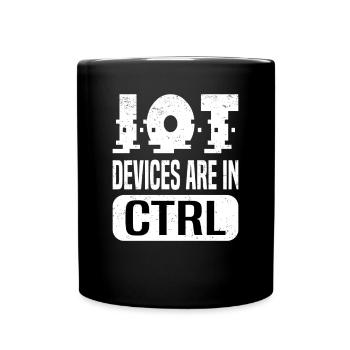 Internet Of Things IOT Programmer Admin IT - Full Colour Mug - black - Front