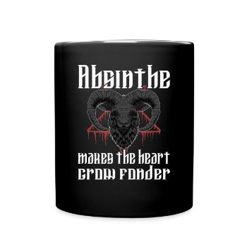 Satan Beelzebub Teufel Gothic Pentagram Mystisch - Tasse einfarbig - Schwarz - Vorne