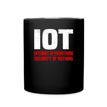 Internet Of Things IOT Programmer Admin IT - Full Colour Mug - black - Front