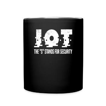 Internet Of Things IOT Programmer Admin IT - Full Colour Mug - black - Front