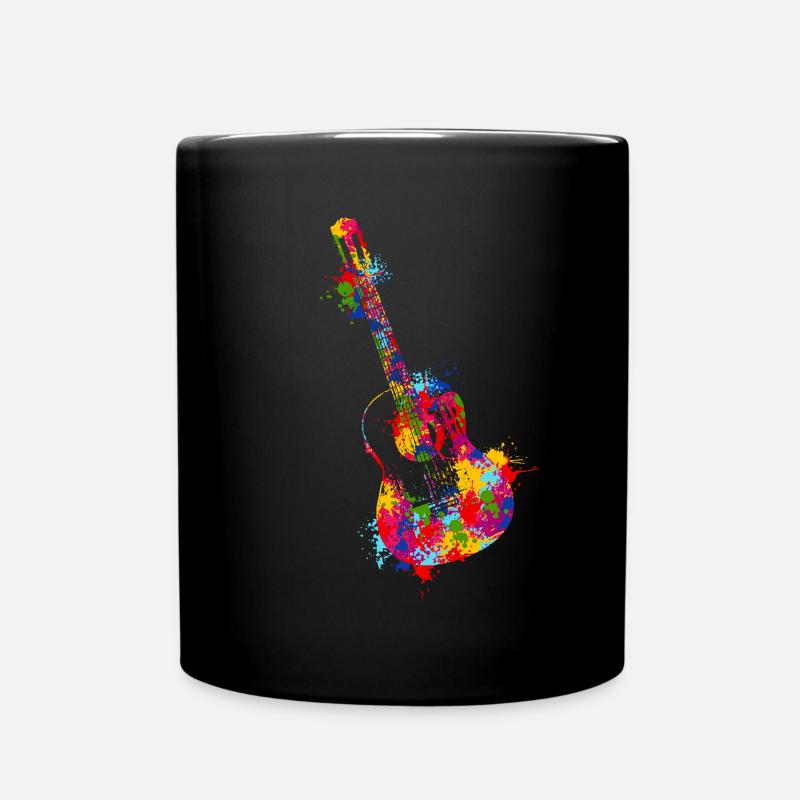 Splash Guitar Musicien Musicien Guitariste - Mug uni - noir