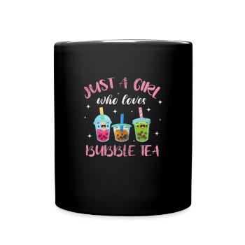 Bubble Tea Boba Tea Kawaii Cadeau - Mug uni - noir - Devant