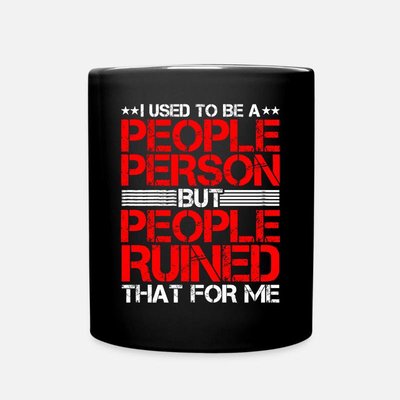 J’étais une personne sociable 17 - Mug uni - noir