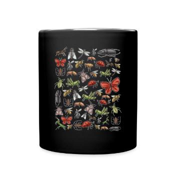 Collectionneurs d’insectes, insectes, amateurs de coléoptères, entomologistes - Mug uni - noir - Devant