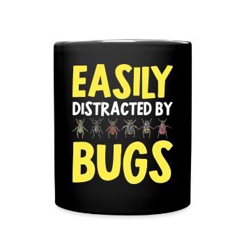 Insect collectors, insects, beetle lovers, entomologists - Full Colour Mug - black - Front