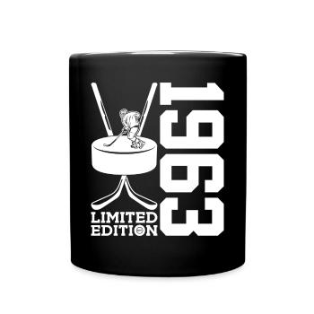 LIMITED EDITION 1963 EISHOCKEY 63. GEBURTSTAG - Full Colour Mug - black - Front