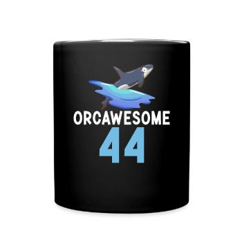 Orca Wal Geschenke - Tasse einfarbig - Schwarz - Vorne