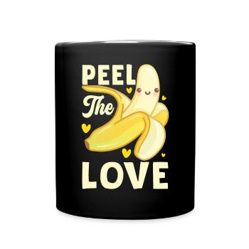 Peler l’amour - Mug uni - noir - Devant