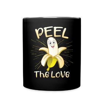 Peler l’amour - Mug uni - noir - Devant