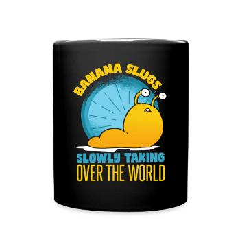 Drôle de limace de banane - Mug uni - noir - Devant