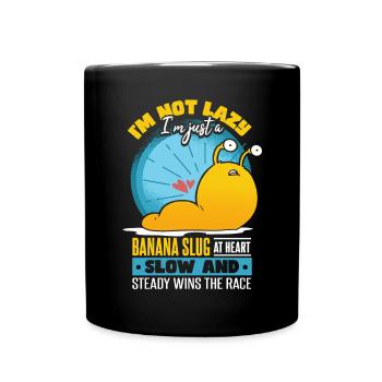 Limace de banane dans l’âme - Mug uni - noir - Devant
