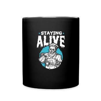 Coffee Halloween Caffeine Espresso Barista Gift - Full Colour Mug - black - Front