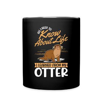 Loutre Cadeau Loutre Loutre Loutre Loutre de mer - Mug uni - noir - Devant