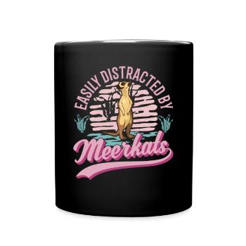 Meerkat Gift Meerkat - Full Colour Mug - black - Front