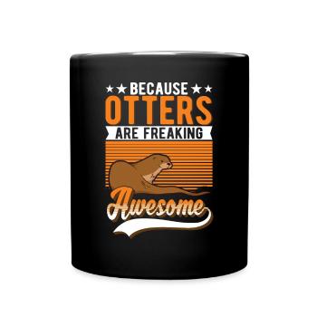 Loutre Cadeau Loutre Loutre Loutre Loutre de mer - Mug uni - noir - Devant