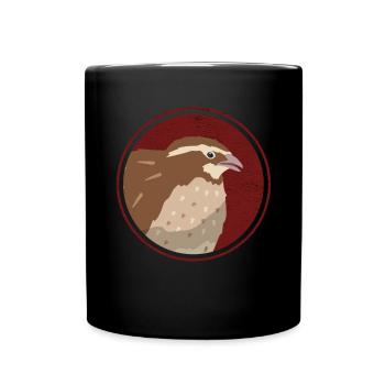 Quail Quail Breeder Quail Keeping Gift - Full Colour Mug - black - Front