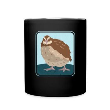 Quail Quail Keeping Quail Breeder Gift - Full Colour Mug - black - Front