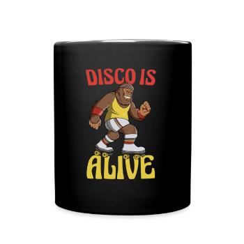 Le roller Bigfoot Disco est vivant - Mug uni - noir - Devant