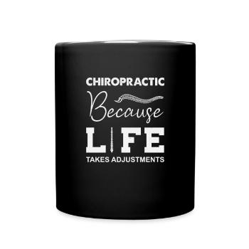 Lustiges Chiropraktik-Sprichwort Doktor der Chiropraktik - Tasse einfarbig - Schwarz - Vorne