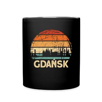 Pologne Gdansk Skyline - Mug uni - noir - Devant